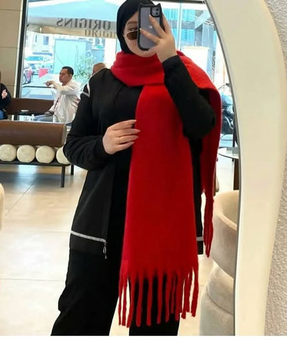 ❤️سكارف أحمر ميكاسا ❤️