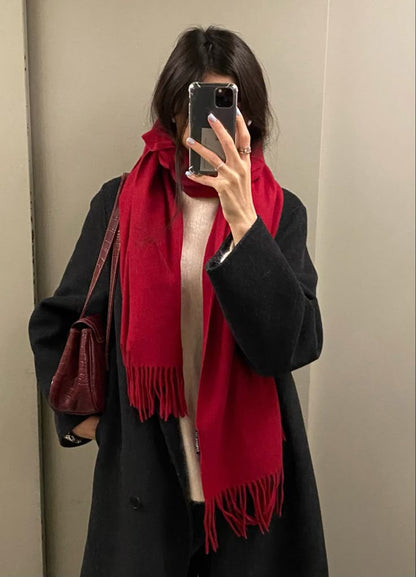 ❤️سكارف أحمر ميكاسا ❤️